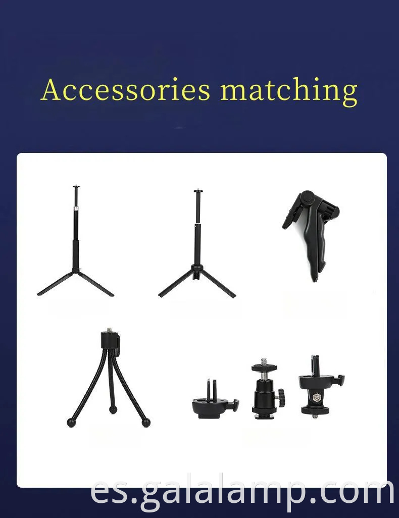 Mini luz de selfie portátil para transmisión en vivo y videos